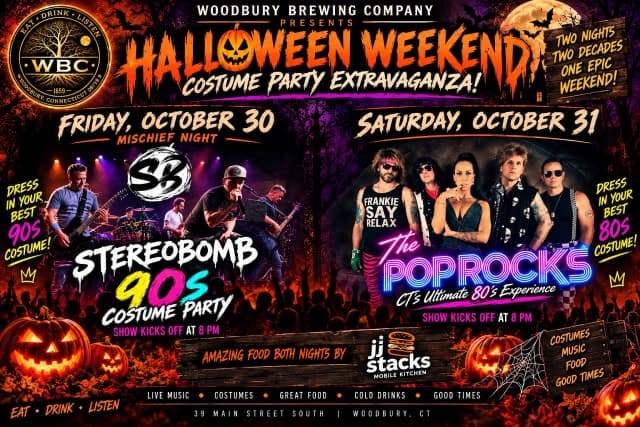 90s Halloween Party with Stereobomb at the Woodbury Brewing Company