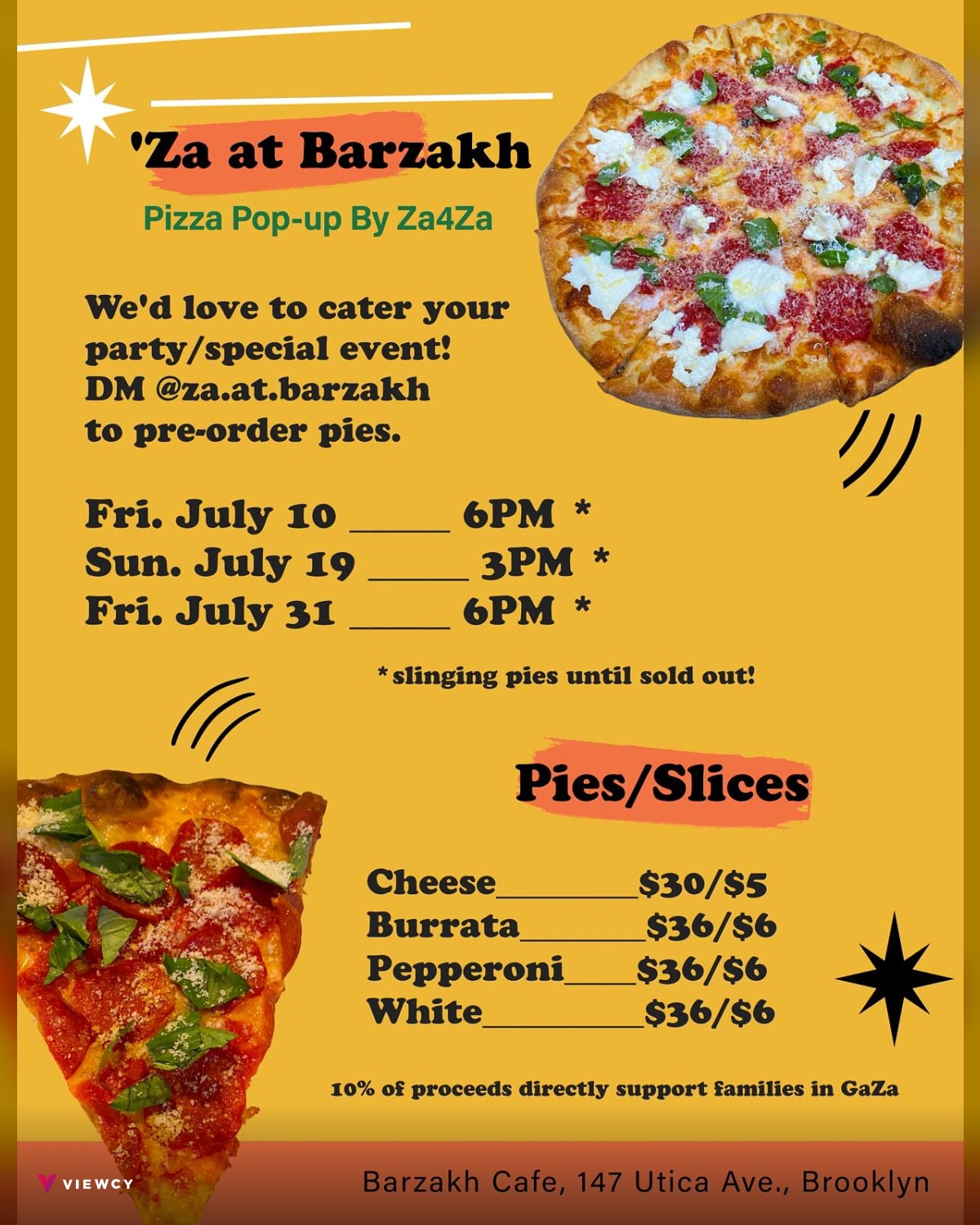 Pizza Pop-up by Za4Za